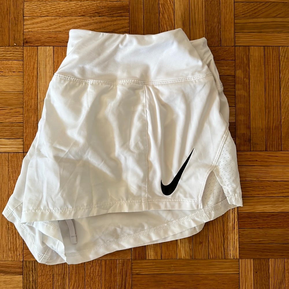 Nike white athletic shorts